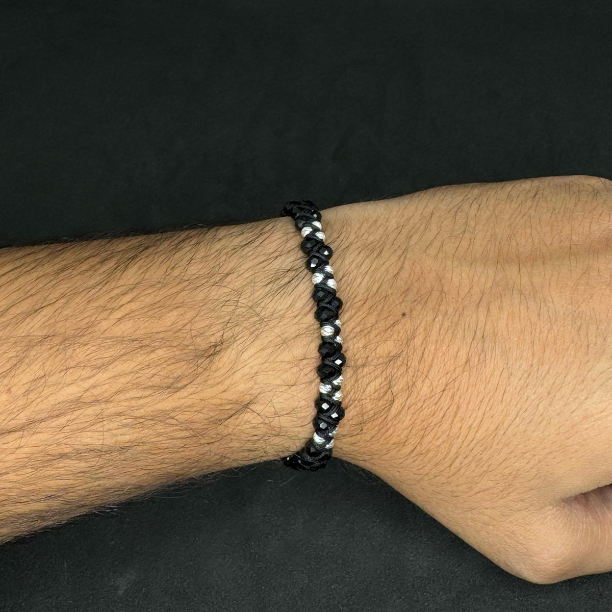 Silver-Onyx Bracelet