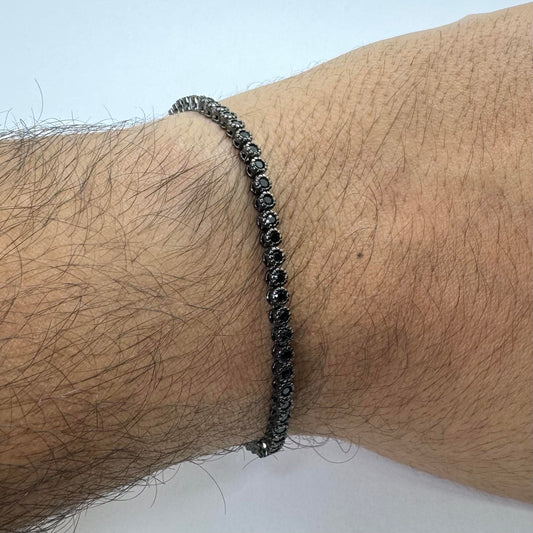Full Black Tennis bracelet