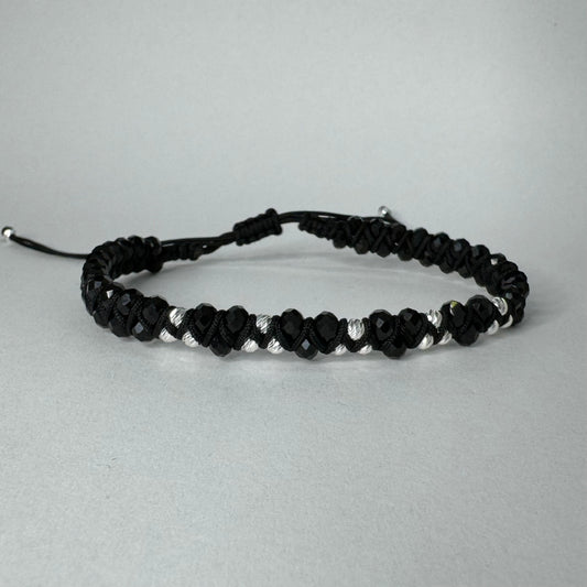 Silver-Onyx Bracelet